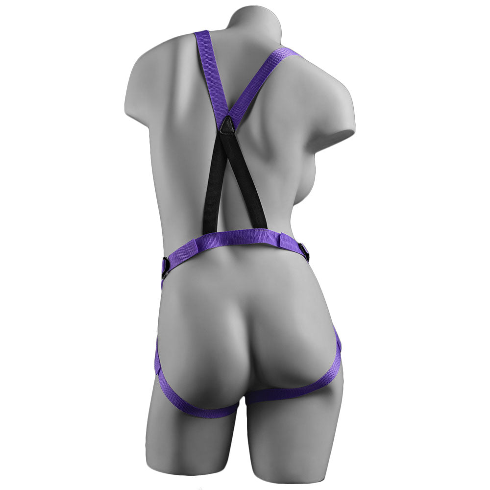 Vibrators, Sex Toy Kits and Sex Toys at Cloud9Adults - Dillio Strap On Suspender Harness With Silicone 7 Inch Purple Do - Buy Sex Toys Online