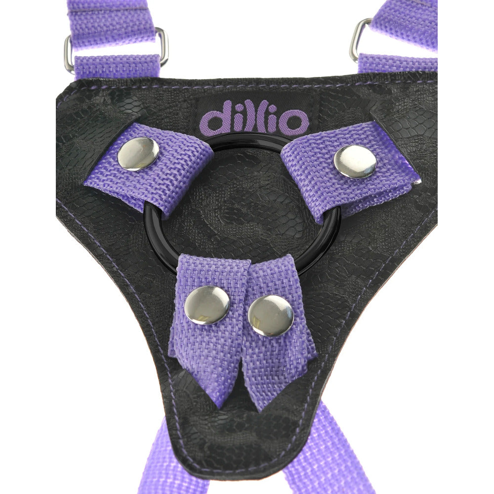 Vibrators, Sex Toy Kits and Sex Toys at Cloud9Adults - Dillio Strap On Suspender Harness With Silicone 7 Inch Purple Do - Buy Sex Toys Online