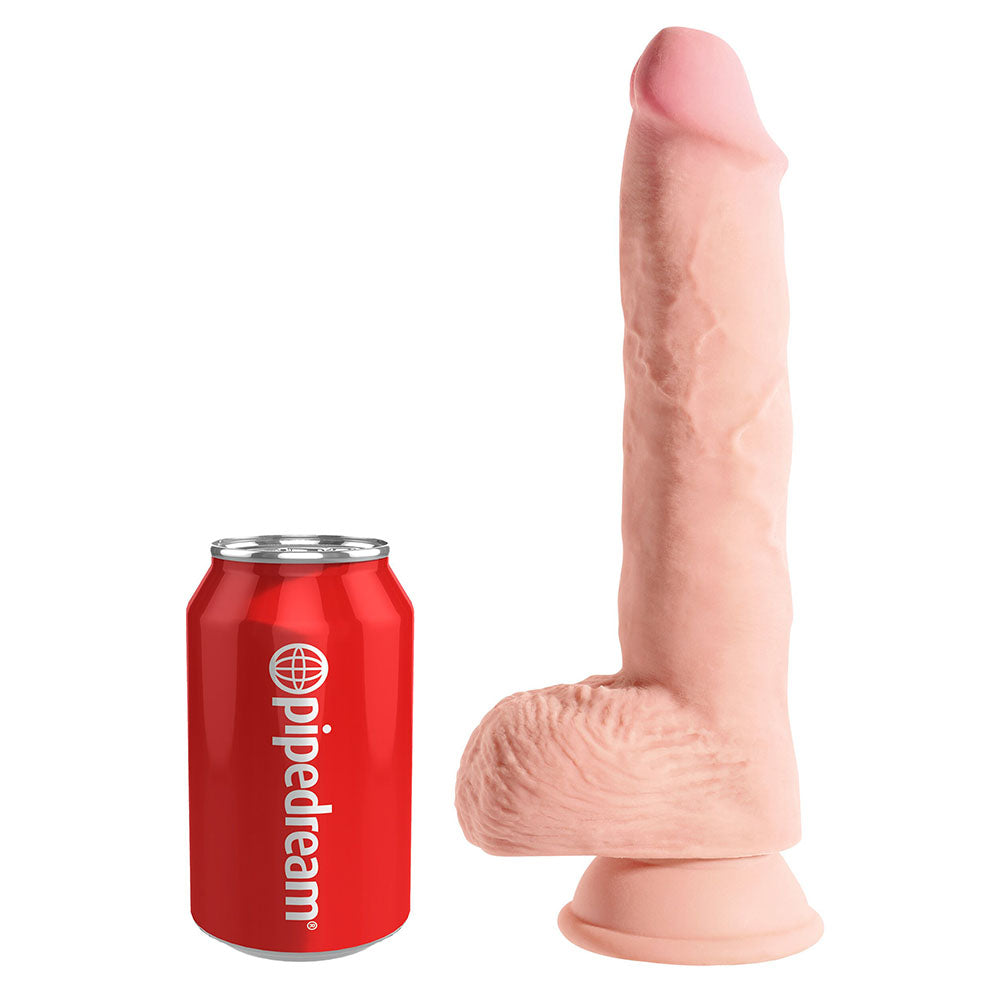 Vibrators, Sex Toy Kits and Sex Toys at Cloud9Adults - King Cock Plus 10 Inch Triple Density Fat Cock With Balls - Buy Sex Toys Online