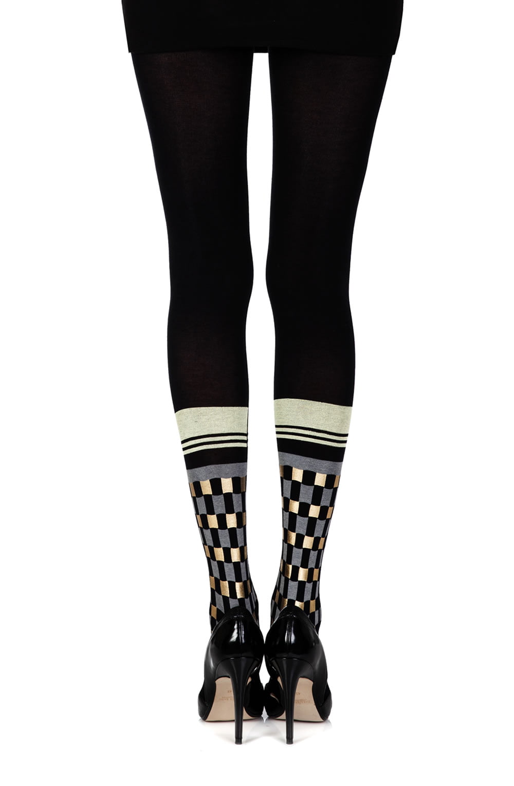 Vibrators, Sex Toy Kits and Sex Toys at Cloud9Adults - Zohara "Happy Socks" Black Print Tights - Buy Sex Toys Online