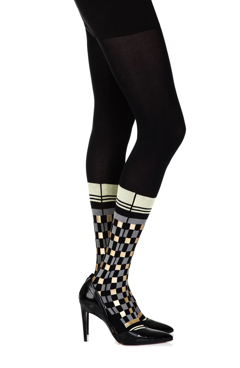 Vibrators, Sex Toy Kits and Sex Toys at Cloud9Adults - Zohara "Happy Socks" Black Print Tights - Buy Sex Toys Online