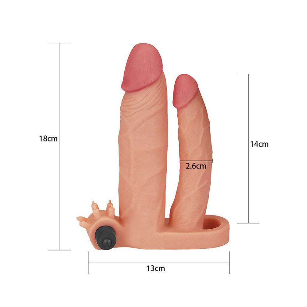 Vibrators, Sex Toy Kits and Sex Toys at Cloud9Adults - Lovetoy 1 Inch Vibrating Double Pleasure Extender - Buy Sex Toys Online