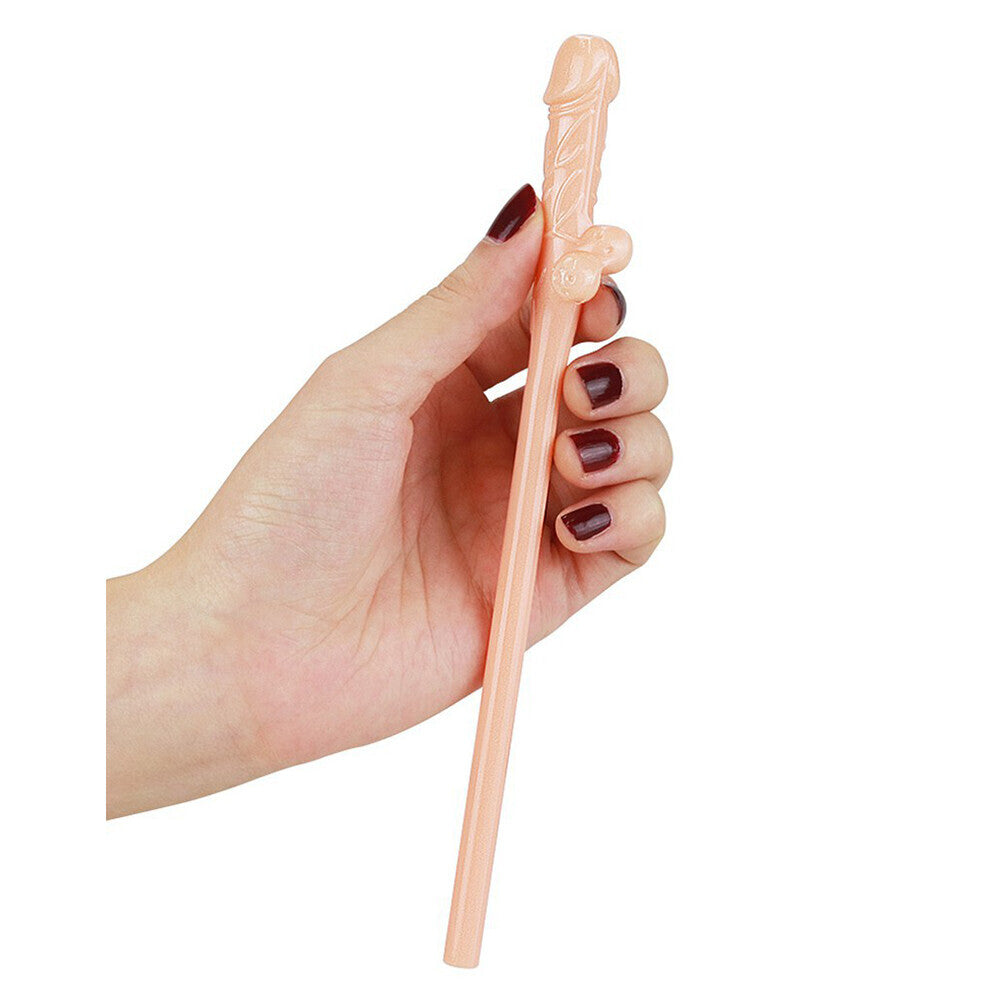 Vibrators, Sex Toy Kits and Sex Toys at Cloud9Adults - Lovetoy Pack Of 9 Willy Straws Flesh Pink - Buy Sex Toys Online