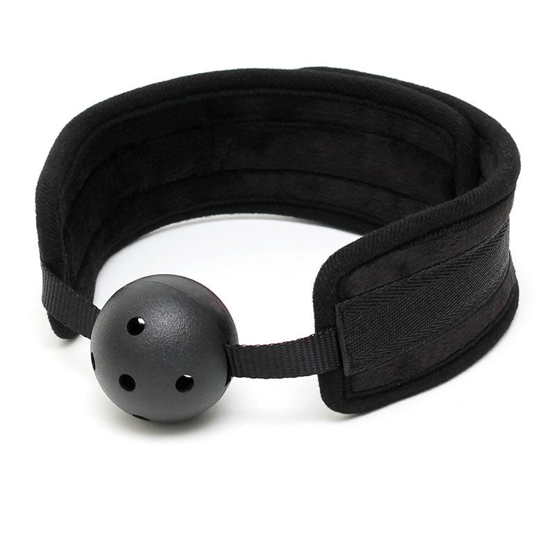 Vibrators, Sex Toy Kits and Sex Toys at Cloud9Adults - Black Padded Mouth Gag With Breathable Ball - Buy Sex Toys Online