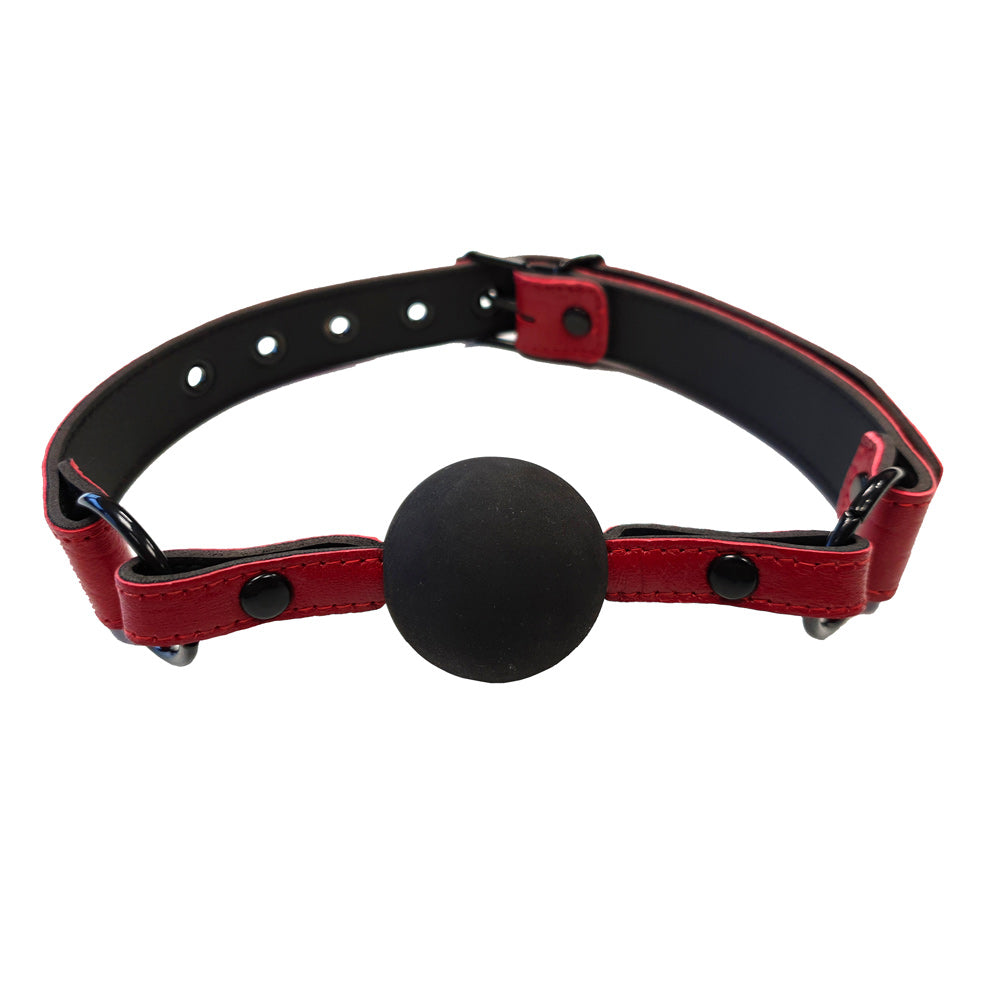 Vibrators, Sex Toy Kits and Sex Toys at Cloud9Adults - Rouge Garments Leather Croc Print Ball Gag - Buy Sex Toys Online