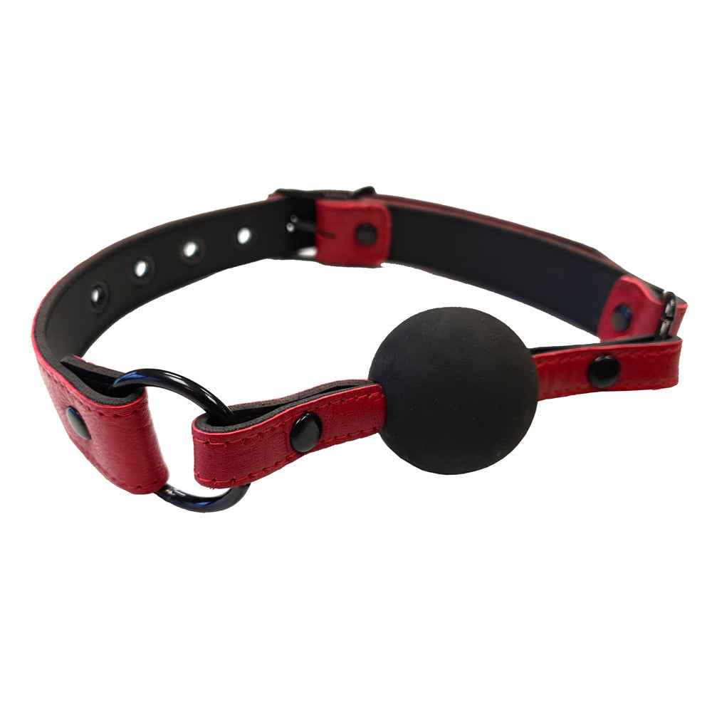 Vibrators, Sex Toy Kits and Sex Toys at Cloud9Adults - Rouge Garments Leather Croc Print Ball Gag - Buy Sex Toys Online