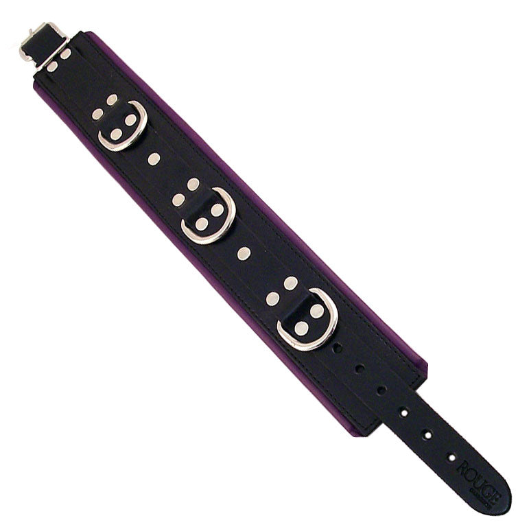 Vibrators, Sex Toy Kits and Sex Toys at Cloud9Adults - Rouge Garments Black And Purple Padded Collar - Buy Sex Toys Online
