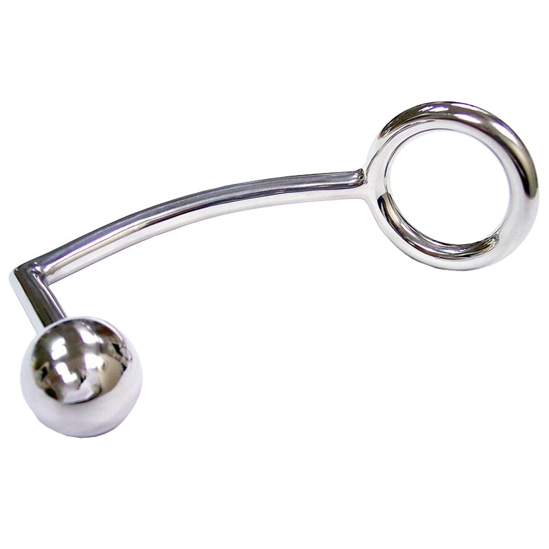 Vibrators, Sex Toy Kits and Sex Toys at Cloud9Adults - Rouge Stainless Steel Cock Ring With Anal Probe - Buy Sex Toys Online