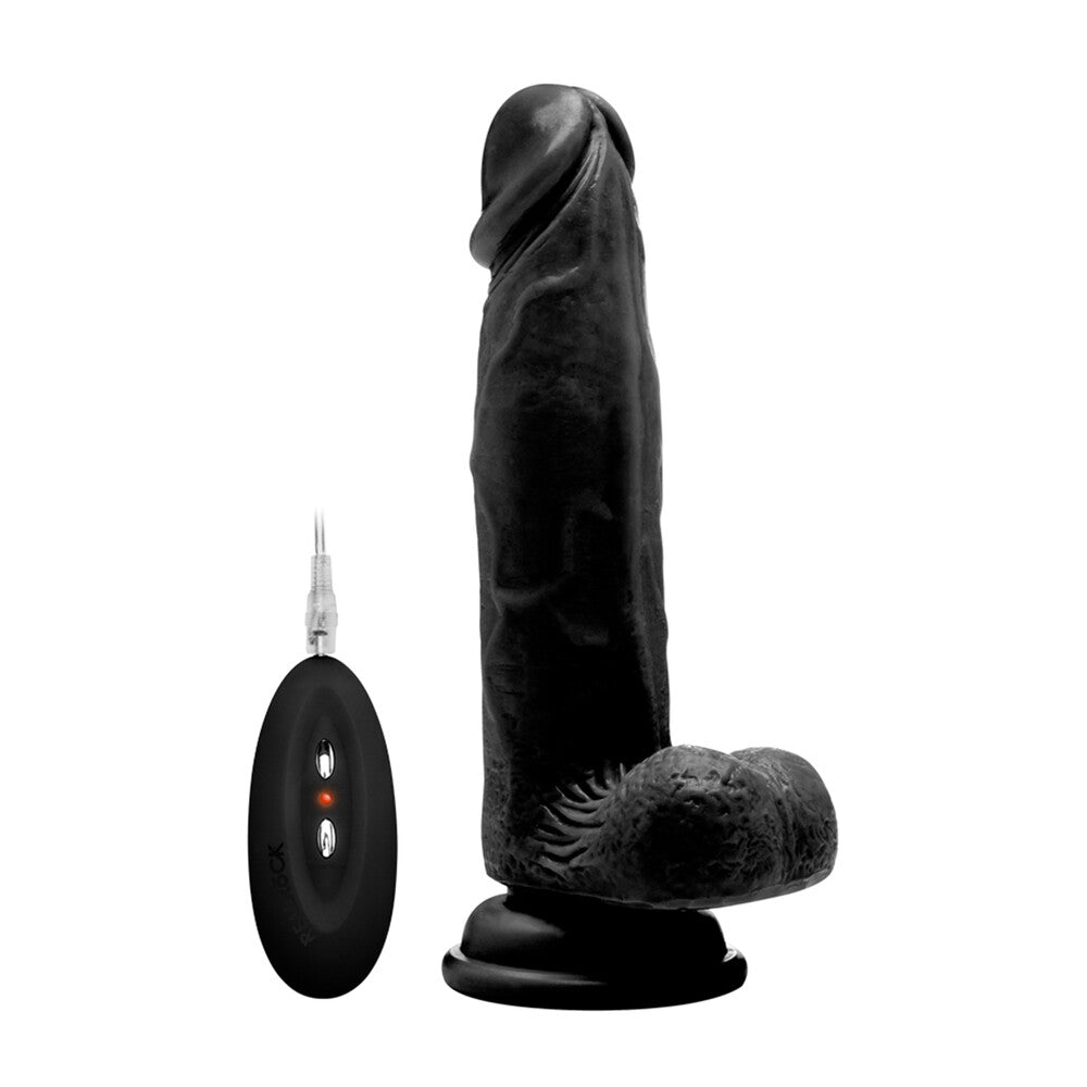 Vibrators, Sex Toy Kits and Sex Toys at Cloud9Adults - RealRock 8 Inch Vibrating Realistic Cock With Scrotum - Buy Sex Toys Online