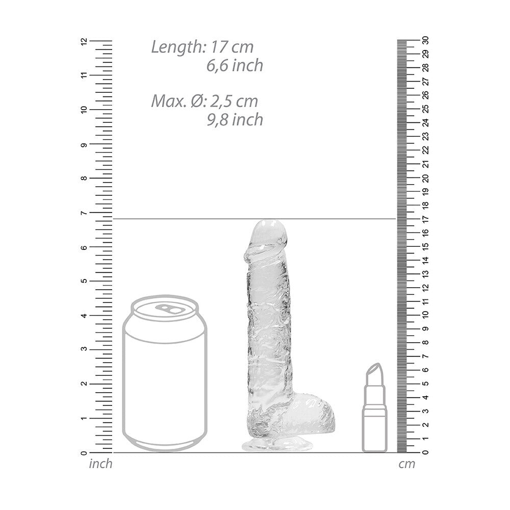 Vibrators, Sex Toy Kits and Sex Toys at Cloud9Adults - RealRock 6 Inch Transparent Realistic Crystal Clear Dildo - Buy Sex Toys Online