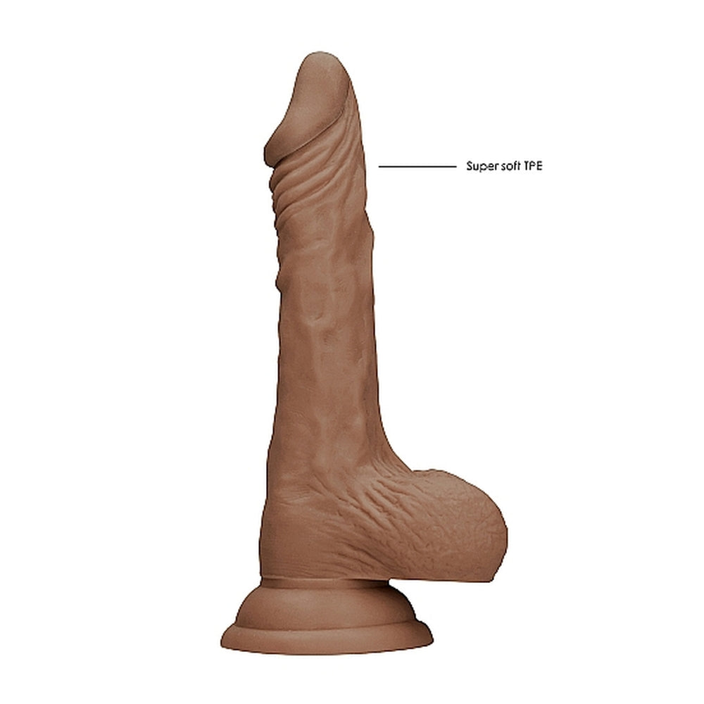 Vibrators, Sex Toy Kits and Sex Toys at Cloud9Adults - RealRock 7 Inch Dong With Testicles Flesh Tan - Buy Sex Toys Online
