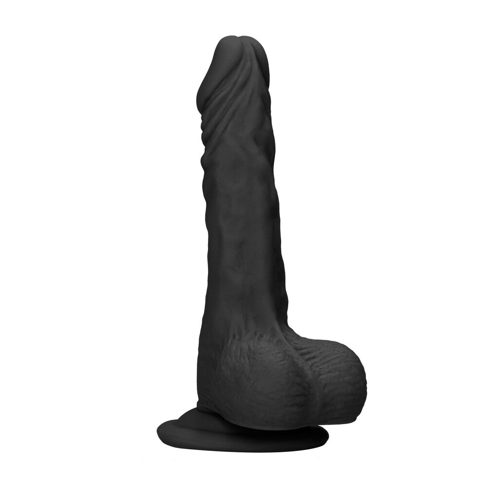 Vibrators, Sex Toy Kits and Sex Toys at Cloud9Adults - RealRock 9 Inch Dong With Testicles Black - Buy Sex Toys Online