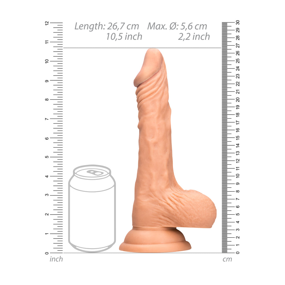 Vibrators, Sex Toy Kits and Sex Toys at Cloud9Adults - RealRock 10 Inch Dong With Testicles Flesh - Buy Sex Toys Online