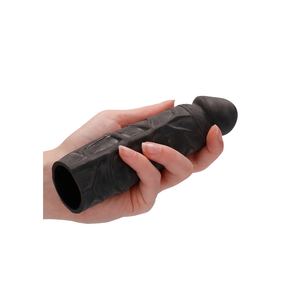 Vibrators, Sex Toy Kits and Sex Toys at Cloud9Adults - RealRock 7 Inch Penis Sleeve Black - Buy Sex Toys Online