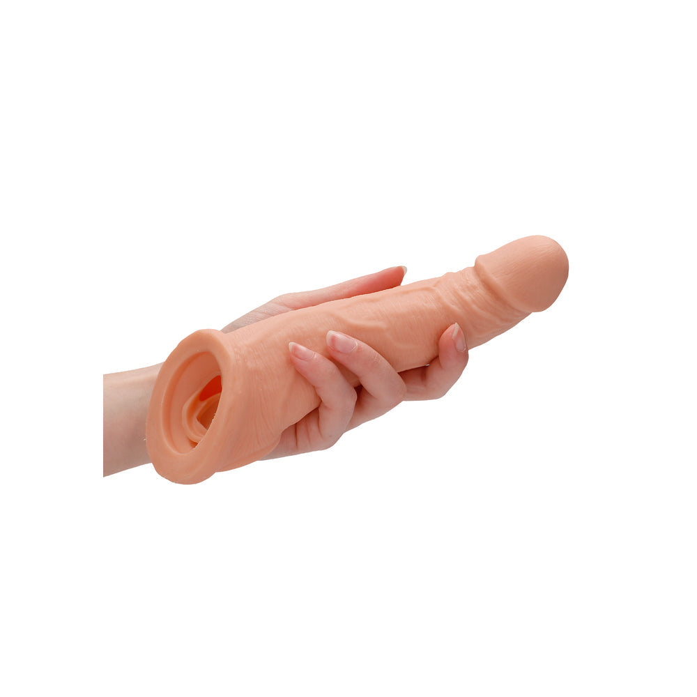 Vibrators, Sex Toy Kits and Sex Toys at Cloud9Adults - RealRock 8 Inch Penis Sleeve Flesh Pink - Buy Sex Toys Online