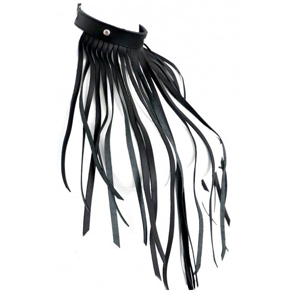 Vibrators, Sex Toy Kits and Sex Toys at Cloud9Adults - Leather Fringe Necklace Collar - Buy Sex Toys Online