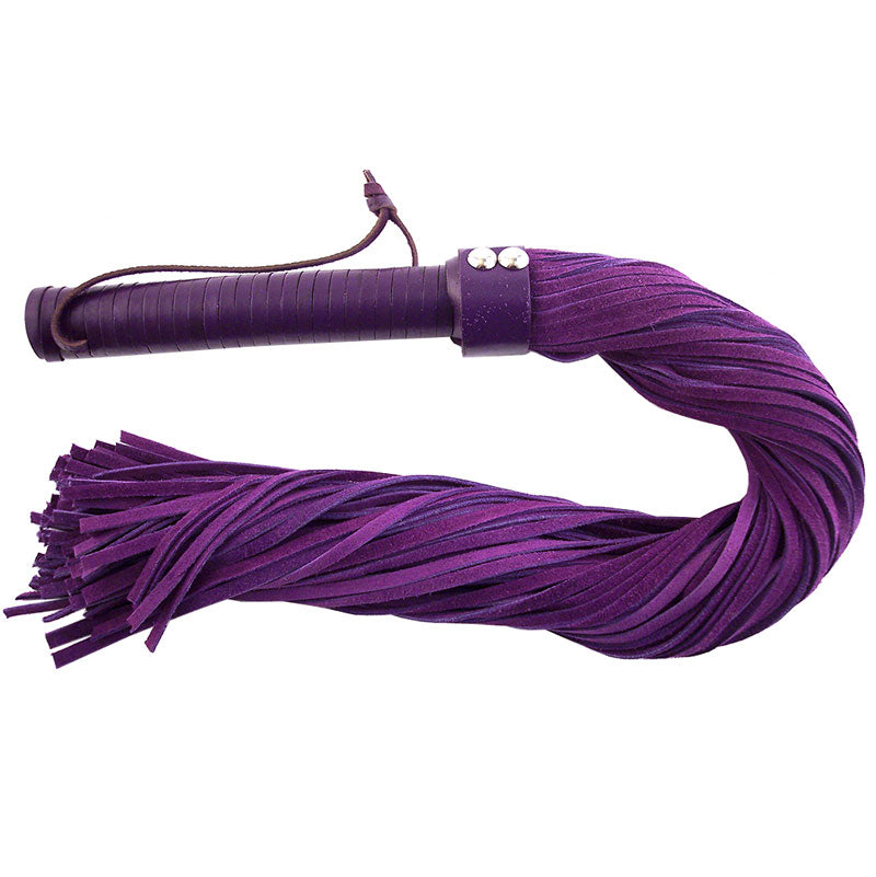 Vibrators, Sex Toy Kits and Sex Toys at Cloud9Adults - Rouge Garments Purple Suede Flogger - Buy Sex Toys Online