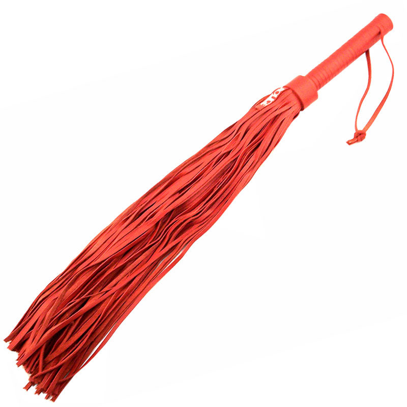 Vibrators, Sex Toy Kits and Sex Toys at Cloud9Adults - Rouge Garments Large Red Leather Flogger - Buy Sex Toys Online
