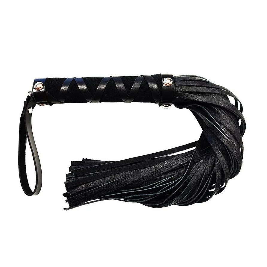 Vibrators, Sex Toy Kits and Sex Toys at Cloud9Adults - Rouge Short Leather Flogger With Studs - Buy Sex Toys Online