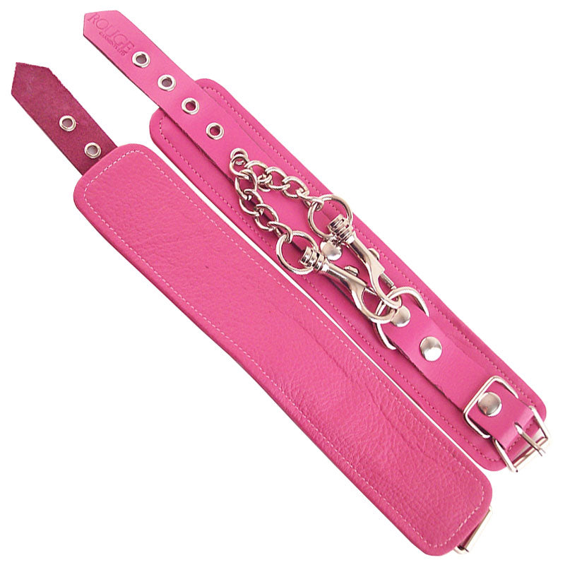 Vibrators, Sex Toy Kits and Sex Toys at Cloud9Adults - Rouge Garments Wrist Cuffs Pink - Buy Sex Toys Online