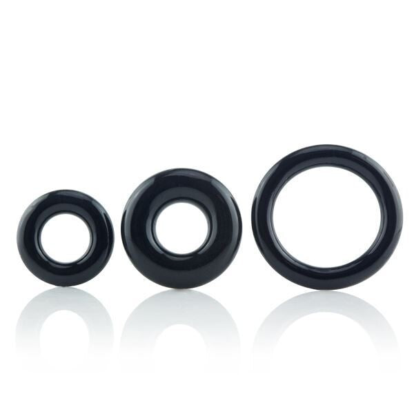 Vibrators, Sex Toy Kits and Sex Toys at Cloud9Adults - Screaming O RingO x3 Cock Rings Black - Buy Sex Toys Online