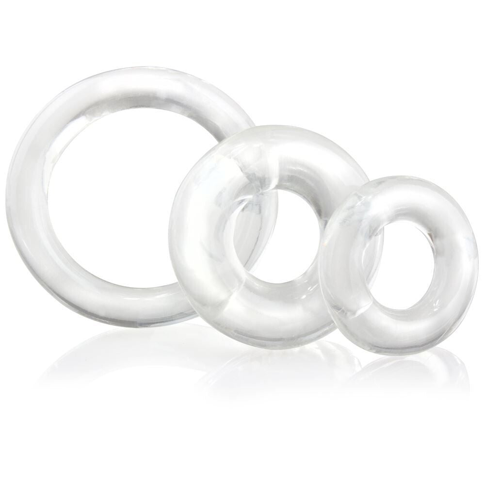 Vibrators, Sex Toy Kits and Sex Toys at Cloud9Adults - Screaming O RingO x3 Clear Cock Rings - Buy Sex Toys Online