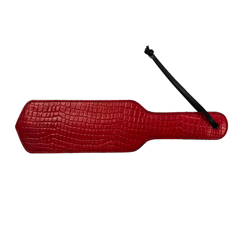 Vibrators, Sex Toy Kits and Sex Toys at Cloud9Adults - Rouge Garments Leather Croc Print Paddle - Buy Sex Toys Online