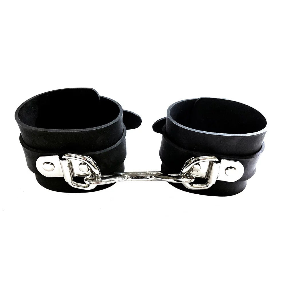 Vibrators, Sex Toy Kits and Sex Toys at Cloud9Adults - Rouge Garments Black Rubber Ankle Cuffs - Buy Sex Toys Online