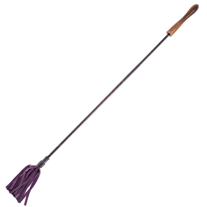Vibrators, Sex Toy Kits and Sex Toys at Cloud9Adults - Rouge Garments Riding Crop With Wooden Handle Purple - Buy Sex Toys Online