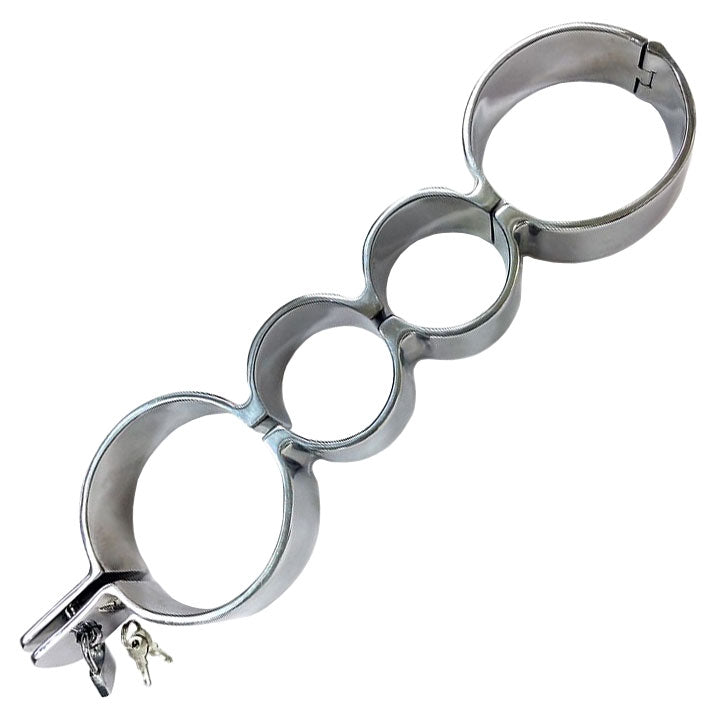 Vibrators, Sex Toy Kits and Sex Toys at Cloud9Adults - Rouge Stainless Steel Heavy Metal Wrist and Ankle Binder - Buy Sex Toys Online