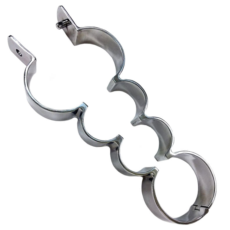 Vibrators, Sex Toy Kits and Sex Toys at Cloud9Adults - Rouge Stainless Steel Heavy Metal Wrist and Ankle Binder - Buy Sex Toys Online