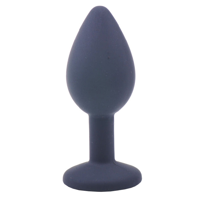 Vibrators, Sex Toy Kits and Sex Toys at Cloud9Adults - Small Black Jewelled Silicone Butt Plug - Buy Sex Toys Online