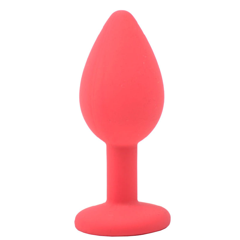 Vibrators, Sex Toy Kits and Sex Toys at Cloud9Adults - Small Red Jewelled Silicone Butt Plug - Buy Sex Toys Online