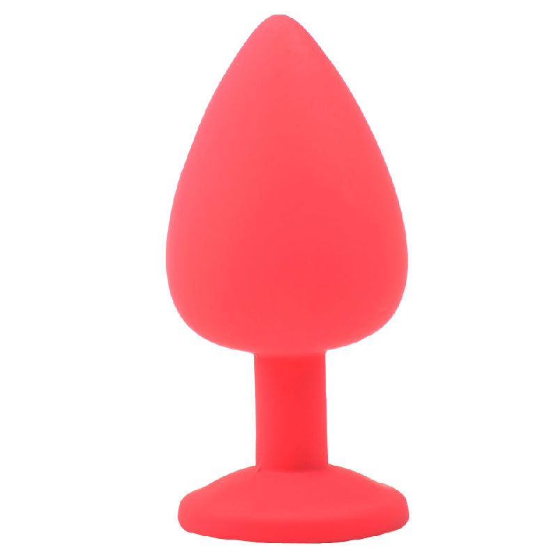 Vibrators, Sex Toy Kits and Sex Toys at Cloud9Adults - Large Red Jewelled Silicone Butt Plug - Buy Sex Toys Online