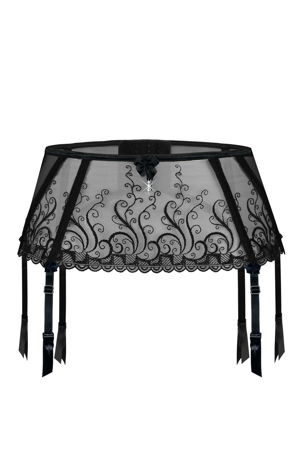 Vibrators, Sex Toy Kits and Sex Toys at Cloud9Adults - Roza Anuk Suspender Belt Black - Buy Sex Toys Online