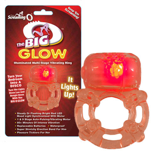 Vibrators, Sex Toy Kits and Sex Toys at Cloud9Adults - Screaming O The Big O Glow Vibrating Cock Ring - Buy Sex Toys Online