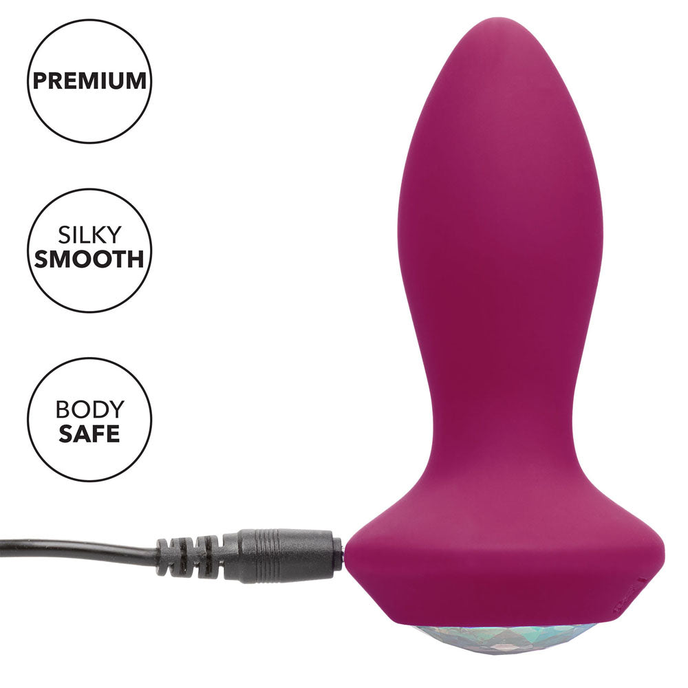 Vibrators, Sex Toy Kits and Sex Toys at Cloud9Adults - Power Gem Butt Plug Vibrating Crystal Probe PETITE - Buy Sex Toys Online