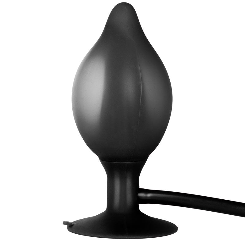 Vibrators, Sex Toy Kits and Sex Toys at Cloud9Adults - Black Booty Call Pumper Silicone Inflatable Medium Anal Plug - Buy Sex Toys Online