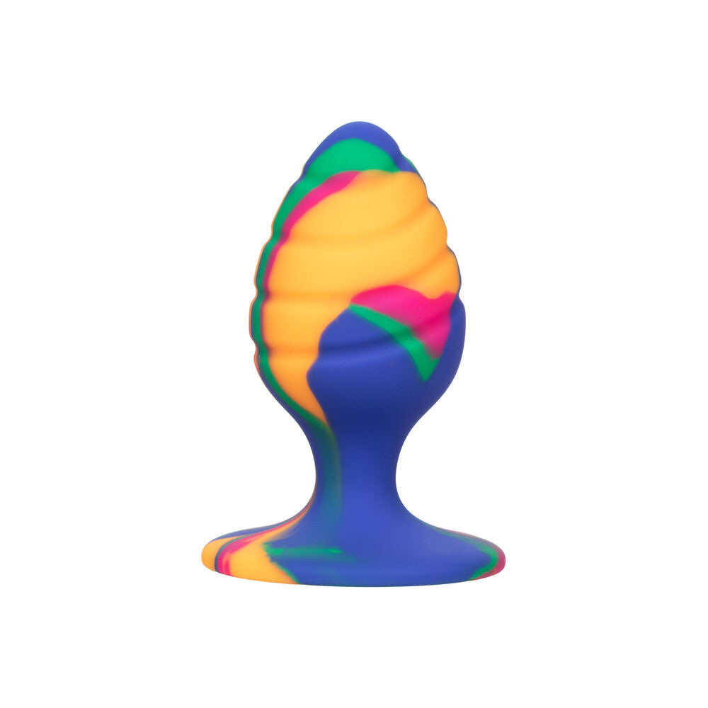 Vibrators, Sex Toy Kits and Sex Toys at Cloud9Adults - Cheeky Medium Swirl Tie Dye Butt Plug - Buy Sex Toys Online