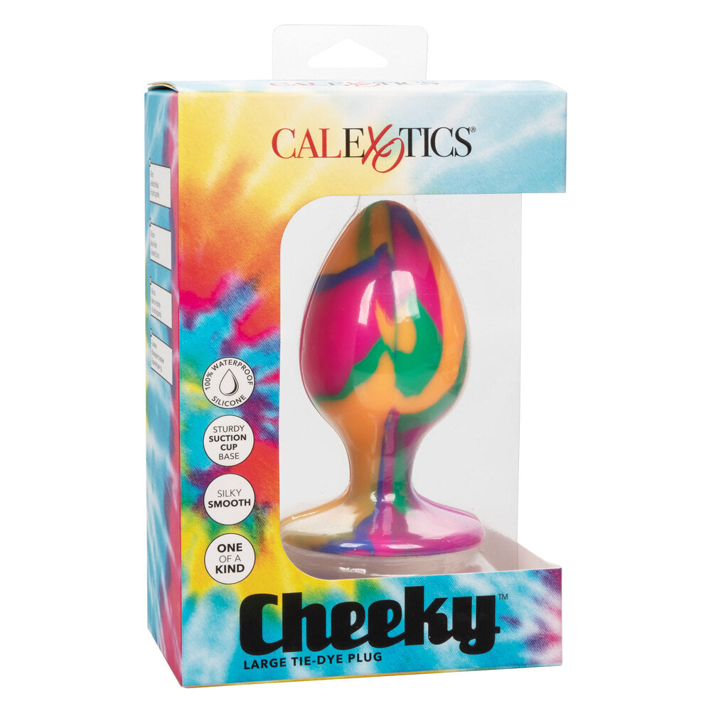 Vibrators, Sex Toy Kits and Sex Toys at Cloud9Adults - Cheeky Large Tie Dye Butt Plug - Buy Sex Toys Online