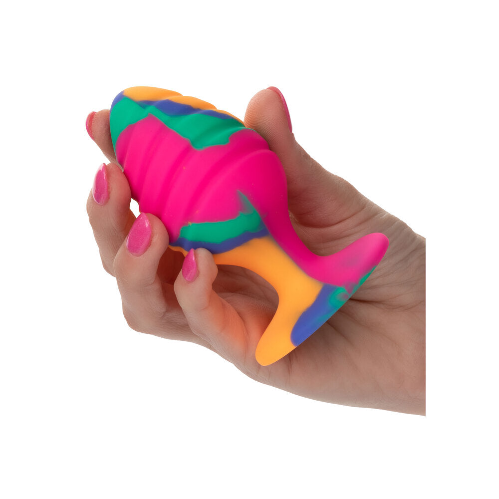 Vibrators, Sex Toy Kits and Sex Toys at Cloud9Adults - Cheeky Large Swirl Tie Dye Butt Plug - Buy Sex Toys Online