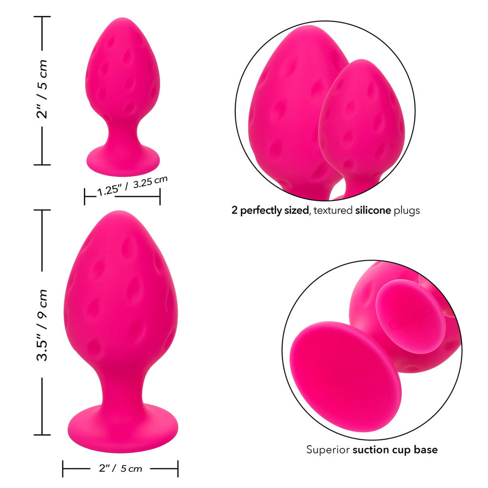 Vibrators, Sex Toy Kits and Sex Toys at Cloud9Adults - Cheeky Butt Plug Duo Pink - Buy Sex Toys Online