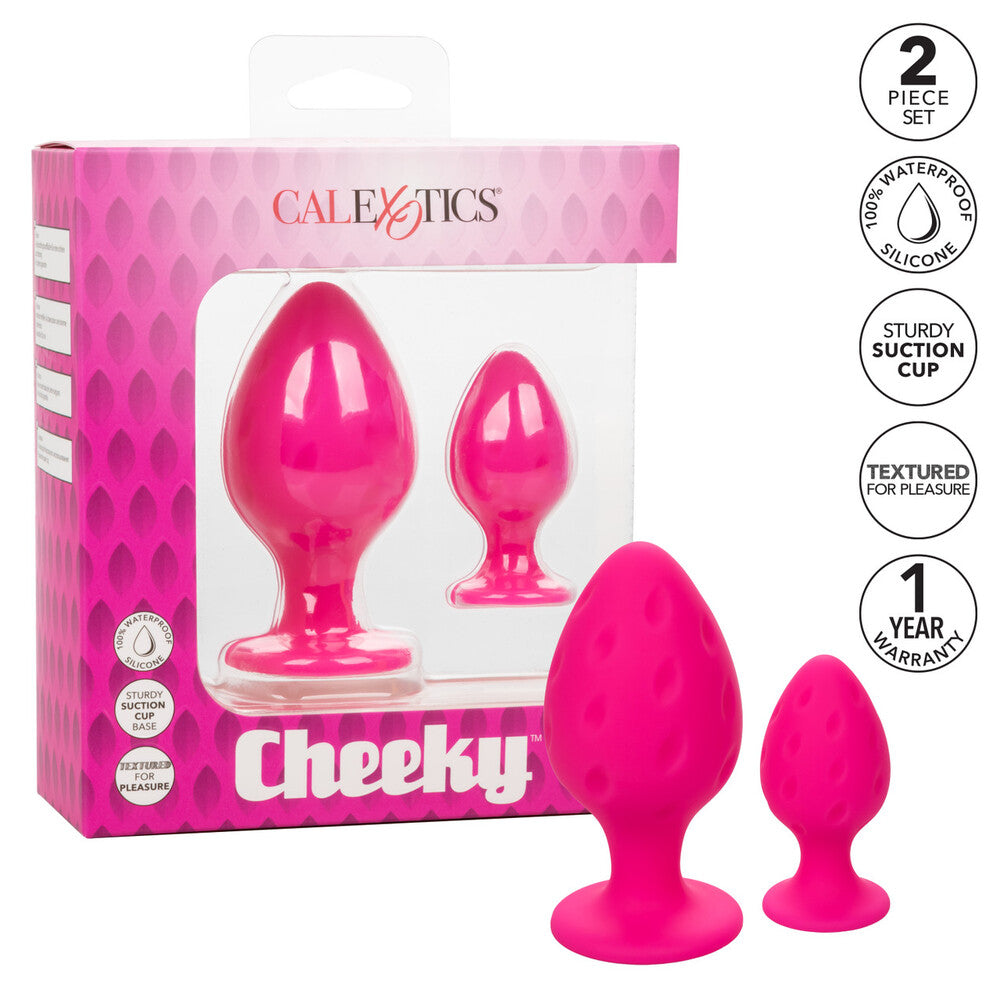 Vibrators, Sex Toy Kits and Sex Toys at Cloud9Adults - Cheeky Butt Plug Duo Pink - Buy Sex Toys Online