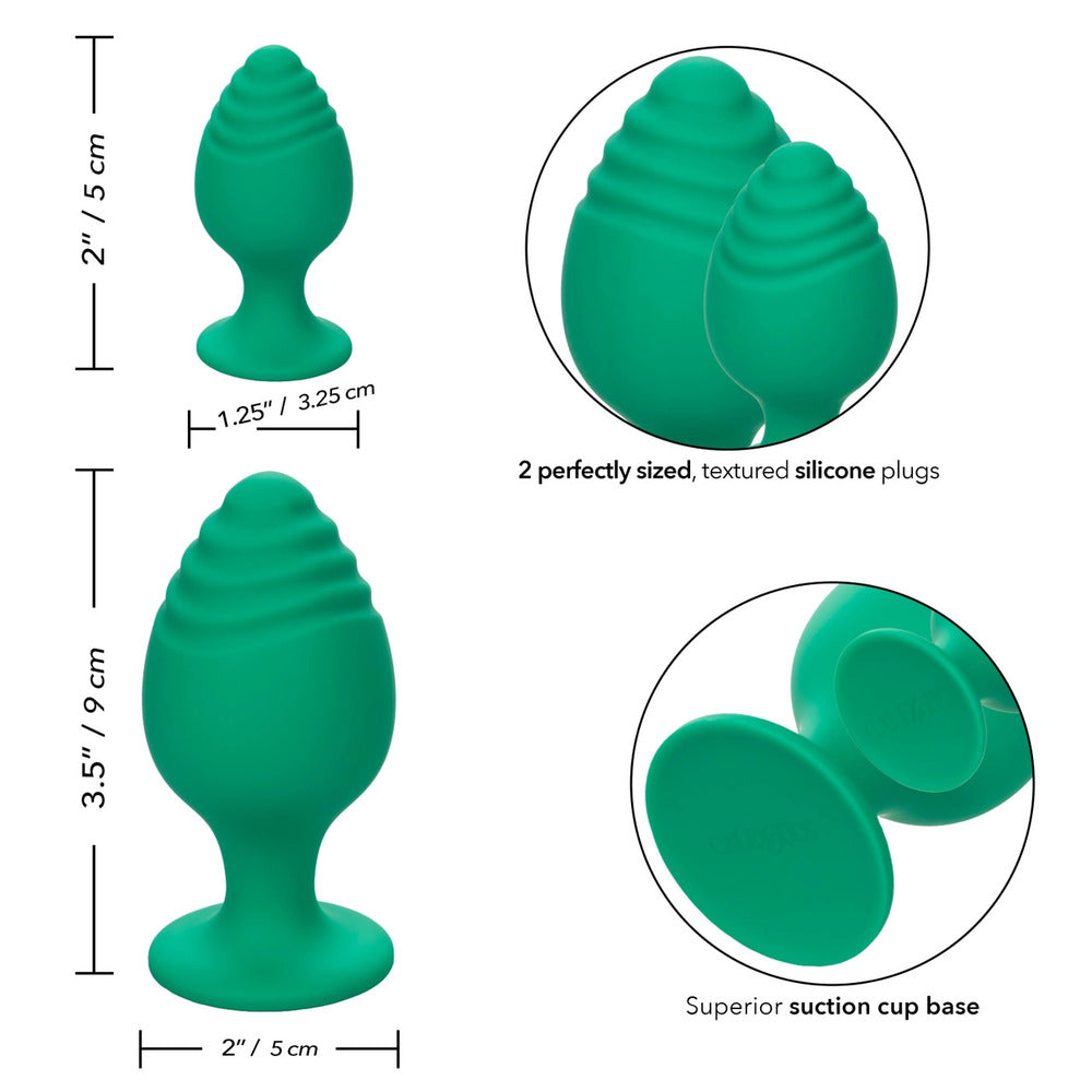 Vibrators, Sex Toy Kits and Sex Toys at Cloud9Adults - Cheeky Butt Plug Duo Green - Buy Sex Toys Online