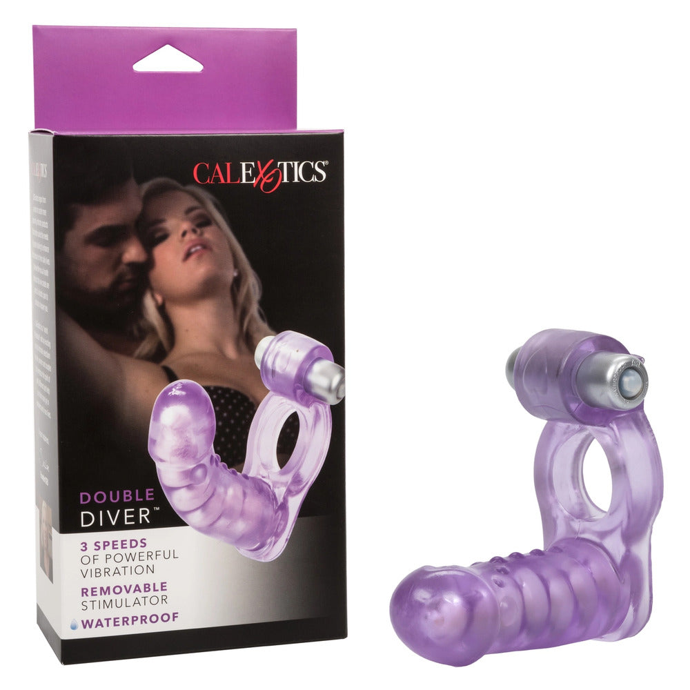 Vibrators, Sex Toy Kits and Sex Toys at Cloud9Adults - Double Diver Vibrating Duo Penetrator - Buy Sex Toys Online