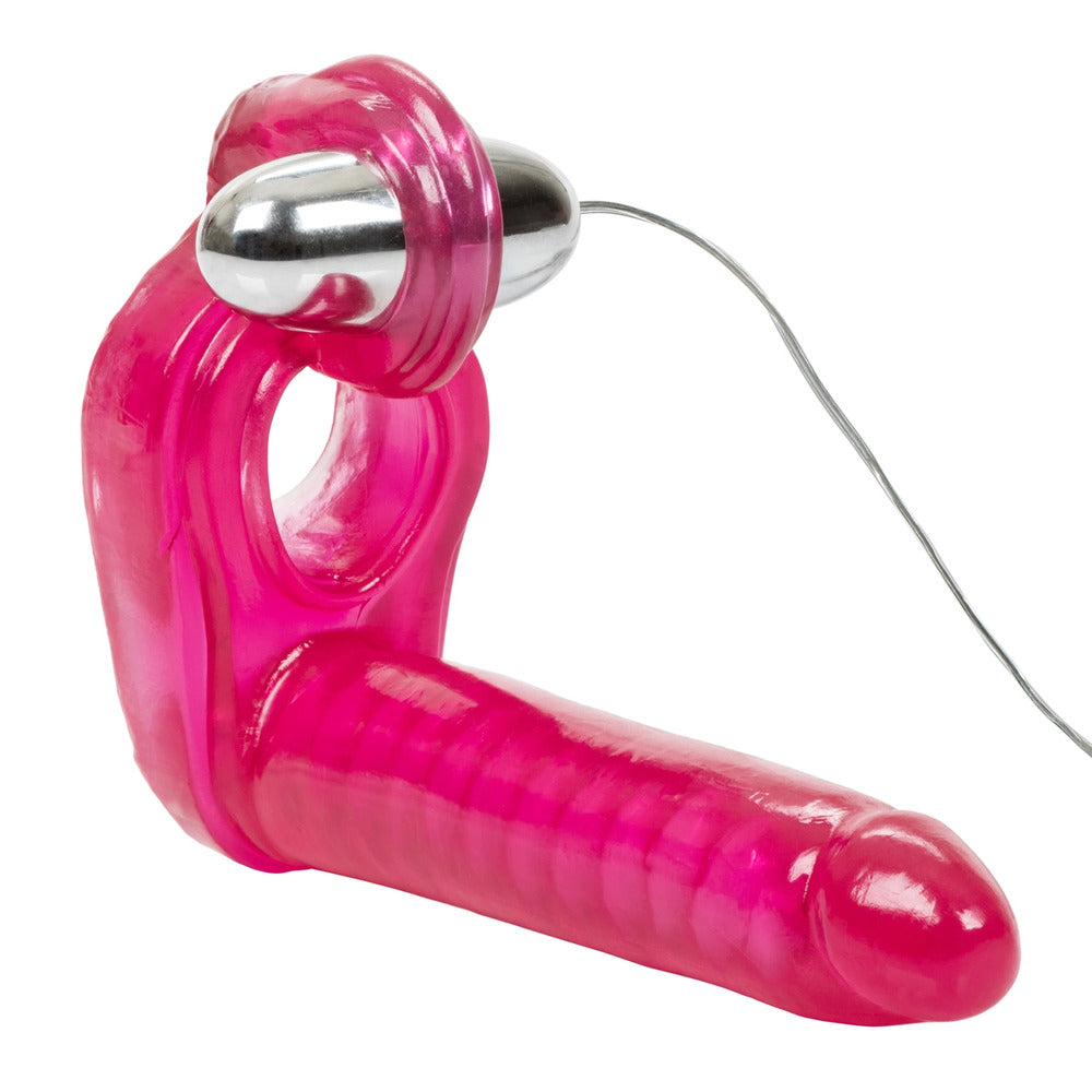 Vibrators, Sex Toy Kits and Sex Toys at Cloud9Adults - Ultimate Triple Stimulator Vibrating Cock Ring With Dong - Buy Sex Toys Online
