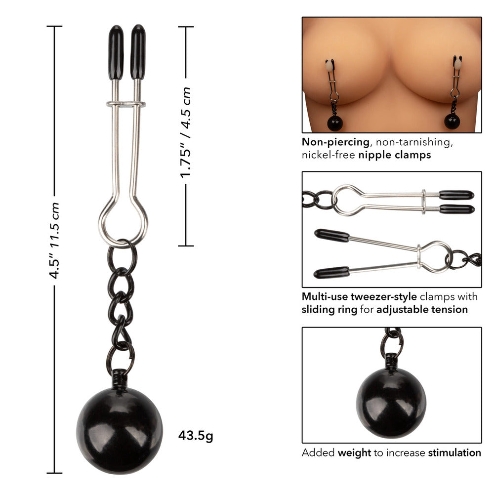 Vibrators, Sex Toy Kits and Sex Toys at Cloud9Adults - Nipple Grips Weighted Tweezer Nipple Clamps - Buy Sex Toys Online