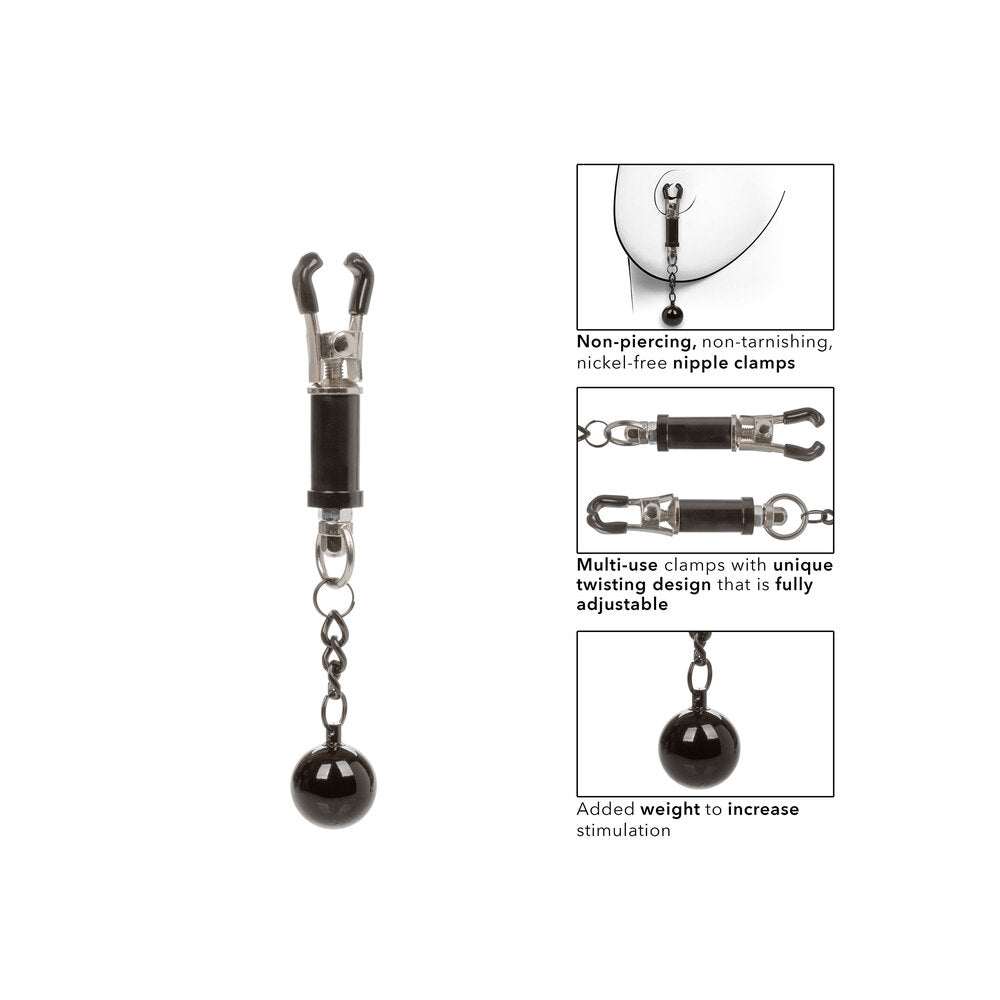 Vibrators, Sex Toy Kits and Sex Toys at Cloud9Adults - Nipple Grips Weighted Twist Nipple Clamps - Buy Sex Toys Online