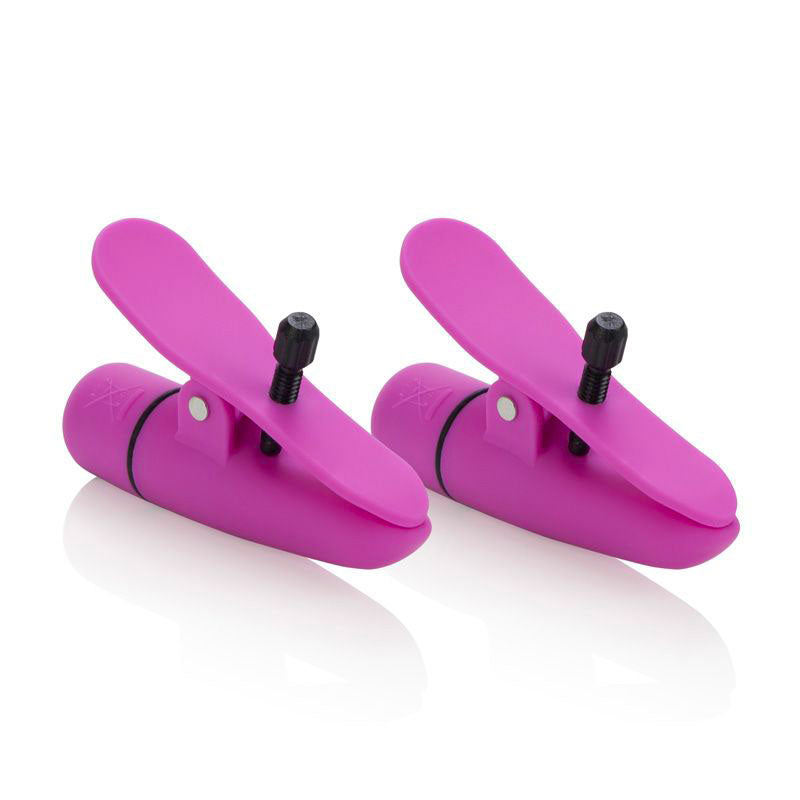 Vibrators, Sex Toy Kits and Sex Toys at Cloud9Adults - Nipplettes Vibrating Pink Nipple Clamps Adjustable - Buy Sex Toys Online