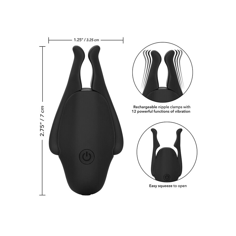 Vibrators, Sex Toy Kits and Sex Toys at Cloud9Adults - Rechargeable Nipplettes Vibrating Nipple Clamps - Buy Sex Toys Online